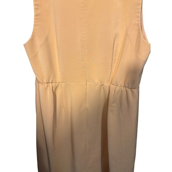 Sleeveless Sz 18 Yellow Eloquii‎ Dress With Bow Accent & Back Zipper Closure - Picture 5 of 5